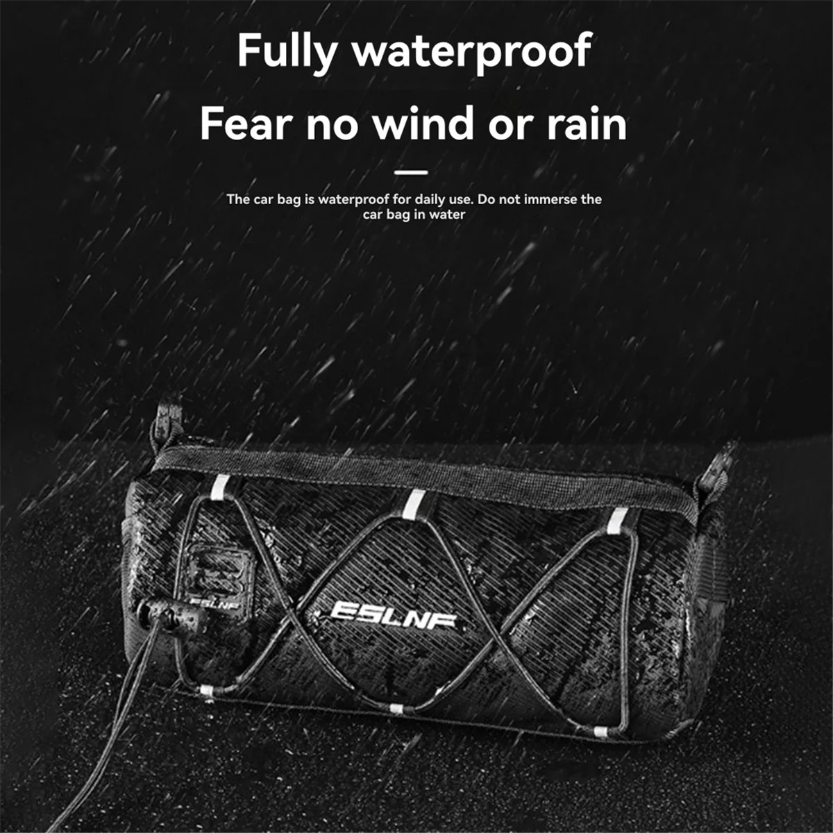 

ABST Водонепроницаемая сумка на руль велосипеда Многофункциональная передняя сумка-труба Портативная уличная сумка через плечо