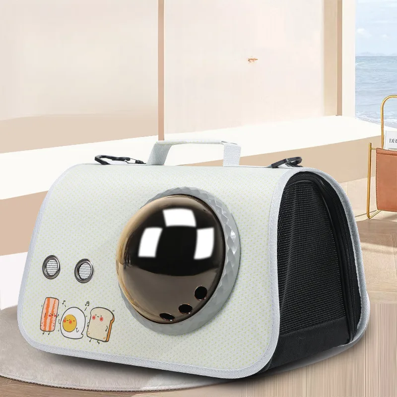 

Portable Cat Carrier Handheld Shoulder Bag Breathable Large Space All Season Pet Travel Tote For Cats And Dogs Pet Supplies