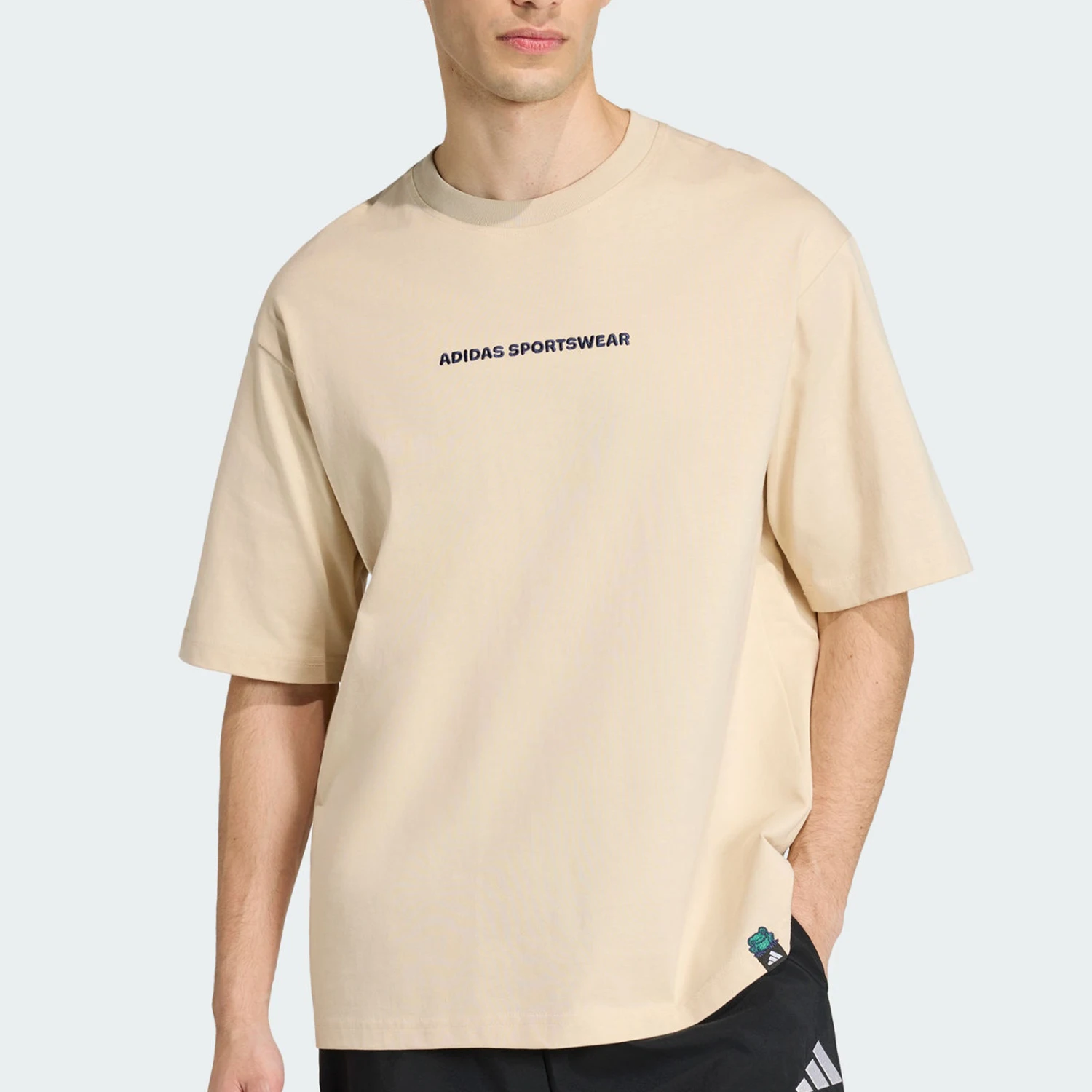 Adidas genuine summer men's knitted round neck breathable lightweight short sleeved T-shirt KB4900