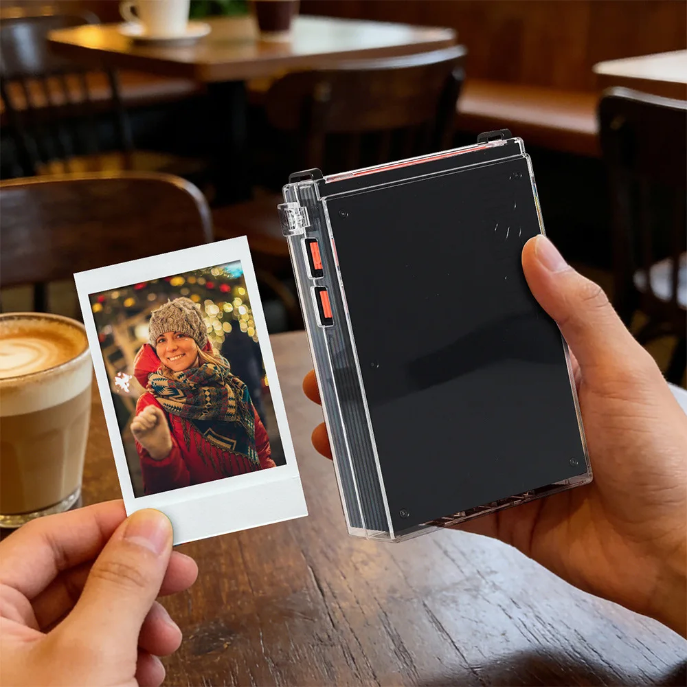 

Printer Transparent Protective Shell with Shoulder Strap Crystal Shockproof Carrying Case for Fujifilm Mini Link+