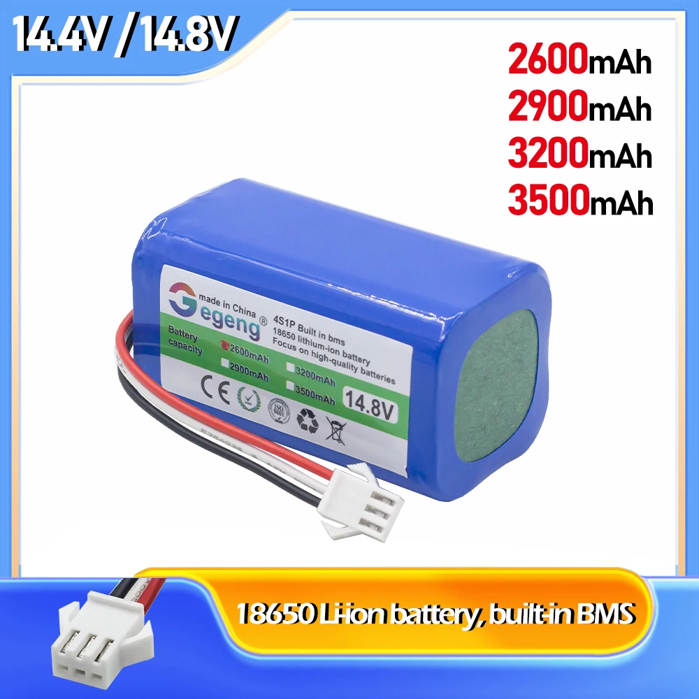 Литий-ионный аккумулятор для робота-пылесоса Neatsvor V392,Deik MT820,KONKA KC-V1 HYUNDAI,QC-XC3732,Bleamn B-Q75, 14,4 В, 14,8 мАч Литий-ионный аккумулятор для робота-пылесоса Neatsvor V392,Deik MT820,KONKA KC-V1 HYUNDAI,QC-XC3732,Bleamn B-Q75, 14,4 В, 14,8 мАч