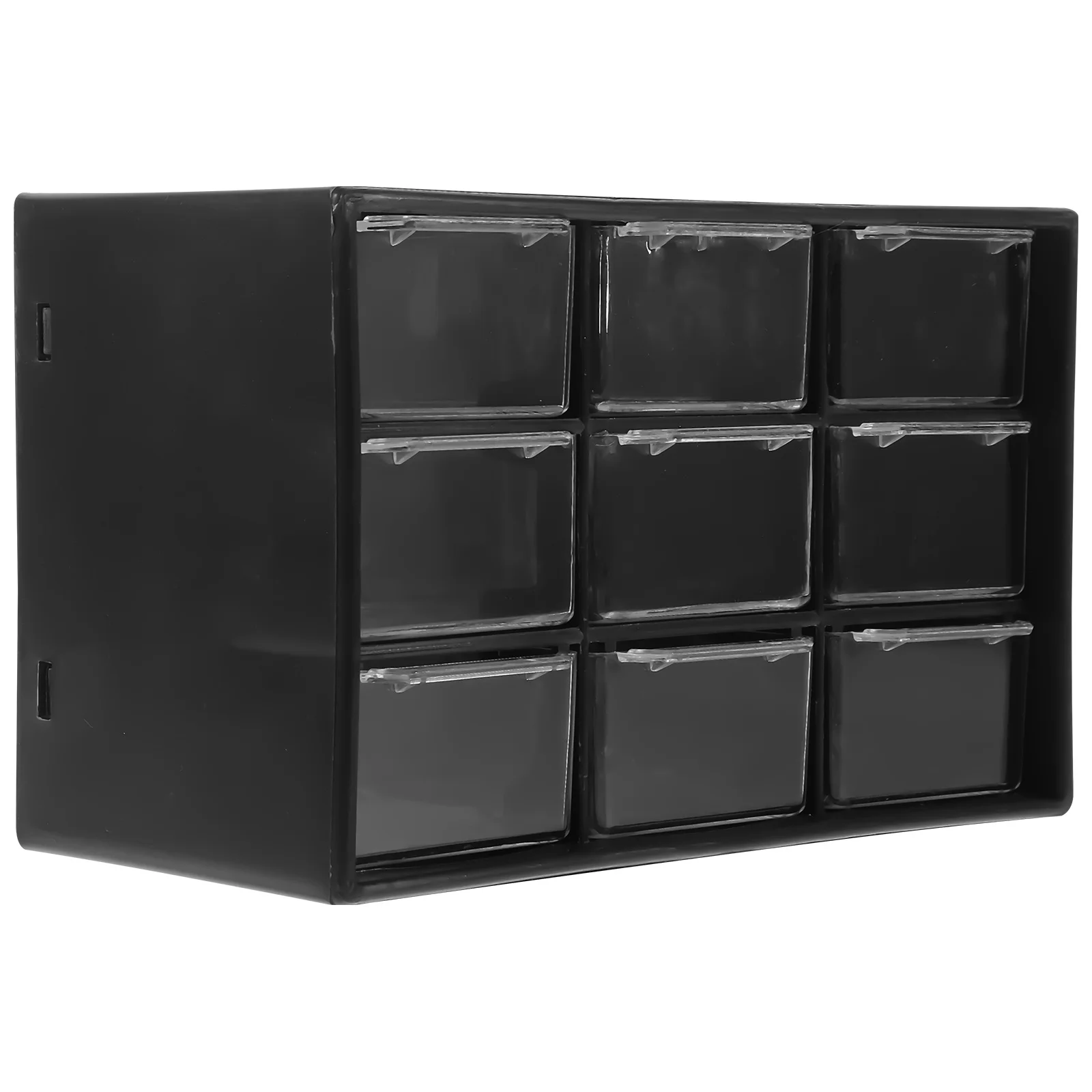 

9 Grid Storage Box Drawer Style Desktop Organizer for Makeup Stationery Small Items Dustproof Desktop Storage Case Office