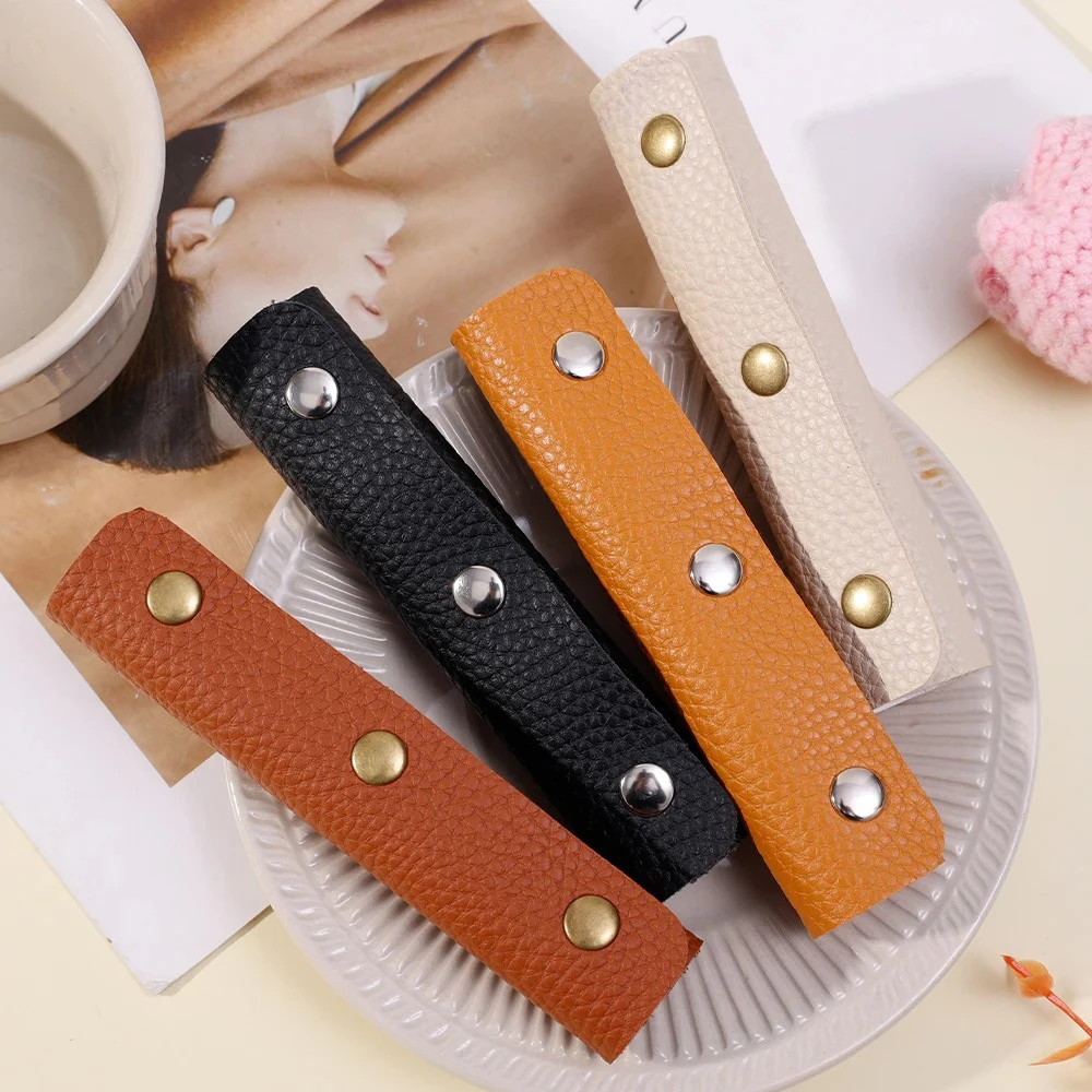 Ledergriff, Schutzhülle, PU-Handtaschengriff, Wickelsattelschnalle, Koffer, Handtasche Schultergurt, Kettentaschenzubehör – Detail 1