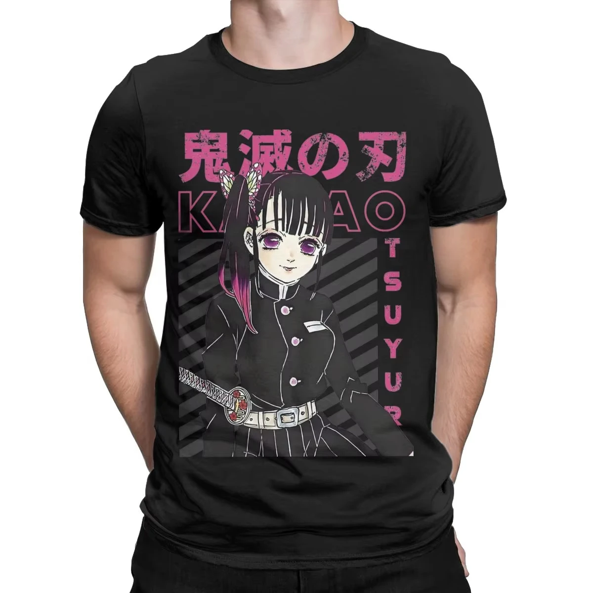 Neues Kanao Tsuyuri Demon Slayer Anime bedrucktes T-Shirt für Herren und Damen, Kinder- und Elternbekleidung, Jungen- und Mädchen-T-Shirt