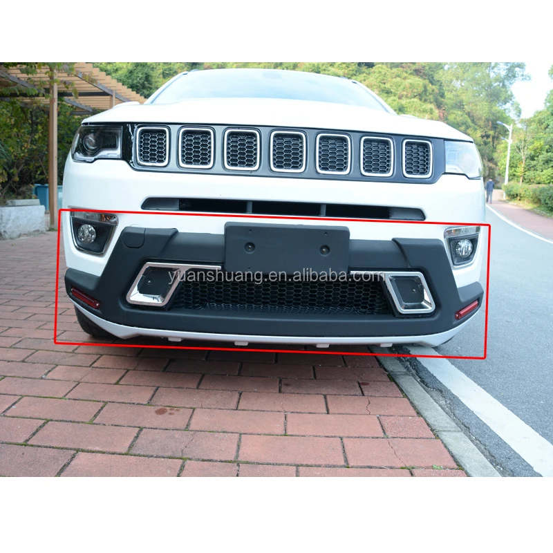 ABS Plastic Front Bumper Original model Front Bull Bar for Jeep Compass MK 2017+offroad Auto Accessories