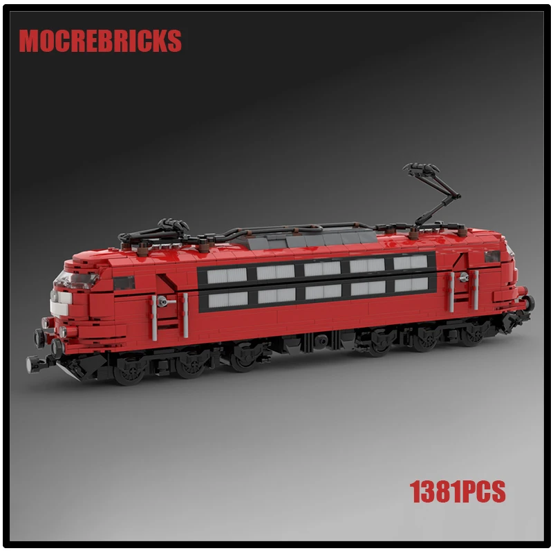 Motor Train Series 8 Wide BR 103 Red Locomotive Building Blocks Assembly Small Particles Model Kid's Educational Toys Xmas Gifts