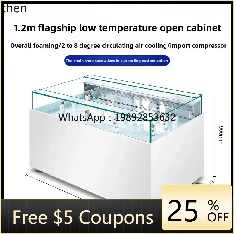 ZZ cabinet open refrigerator commercial air-cooled cake dessert west point fresh-keeping display cabinet