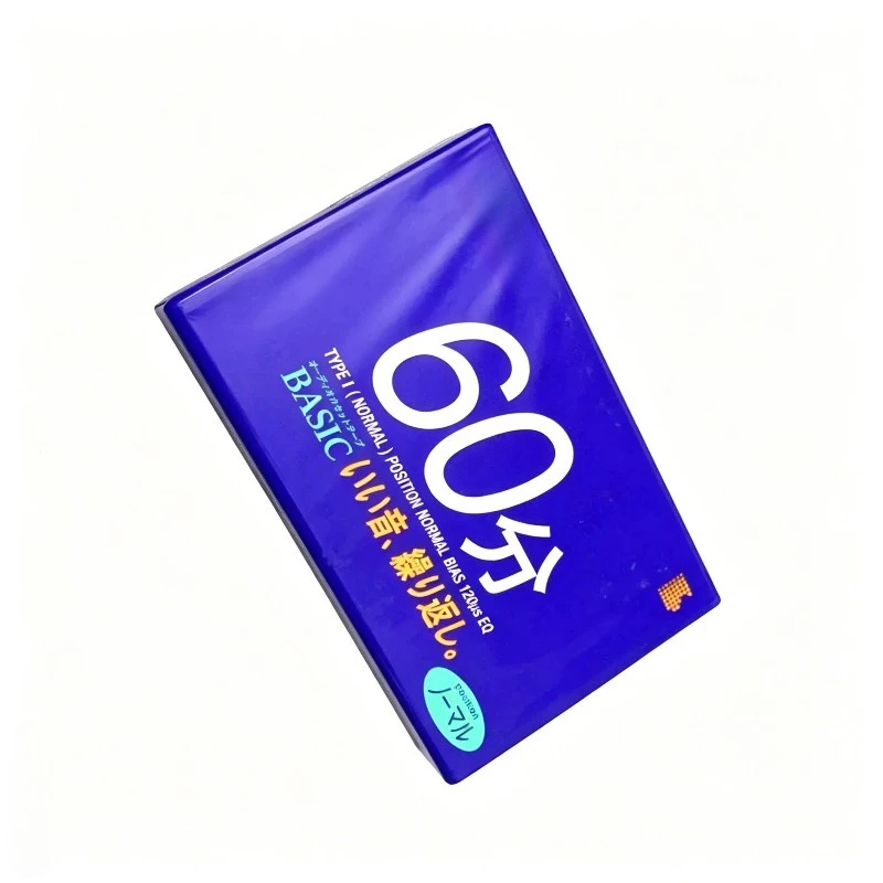 100% Original New For Sony Basic 60min JP Type I Blank Cassette For Recording Duplication & Voice Gift Record