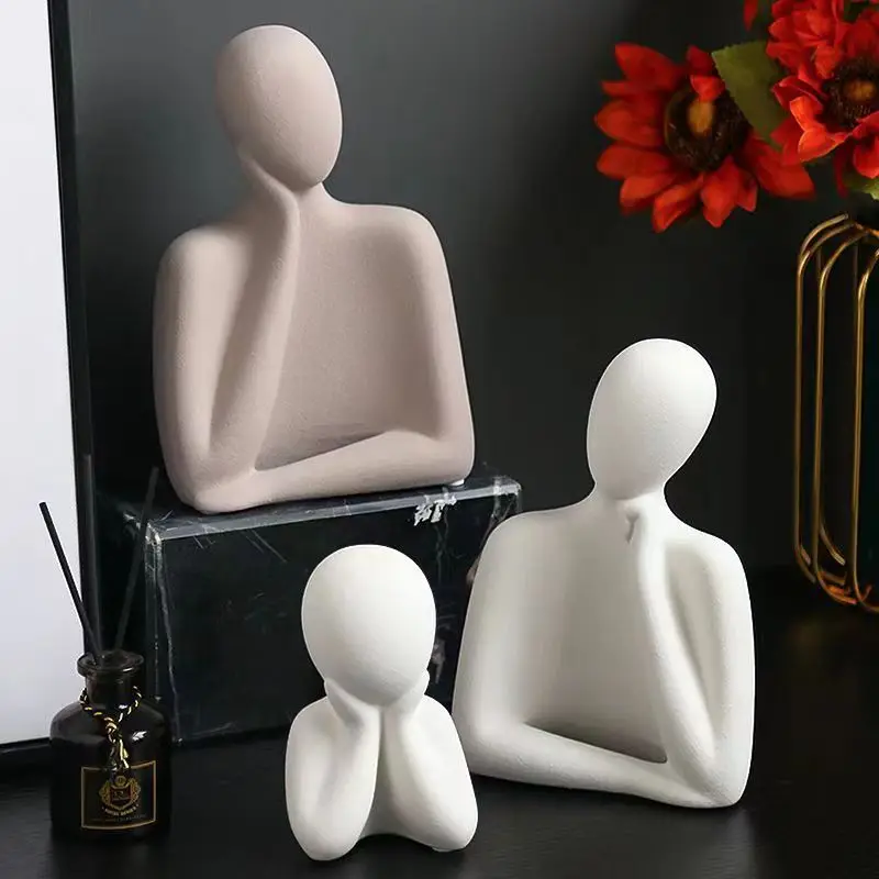 Family Candle Silicone Mold DIY Aromatherapy Portrait Abstract Human Body Manual Soap Gypsum Mold Silicone Mould Home Decoration