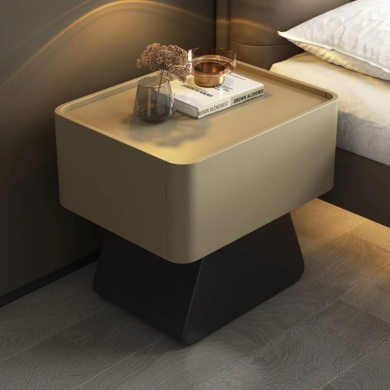 Suspended Solid Wood Nightstands Creative Modern Morocco Simple Tasteless Bedside Table Living Room Furniture Bedroom Italian