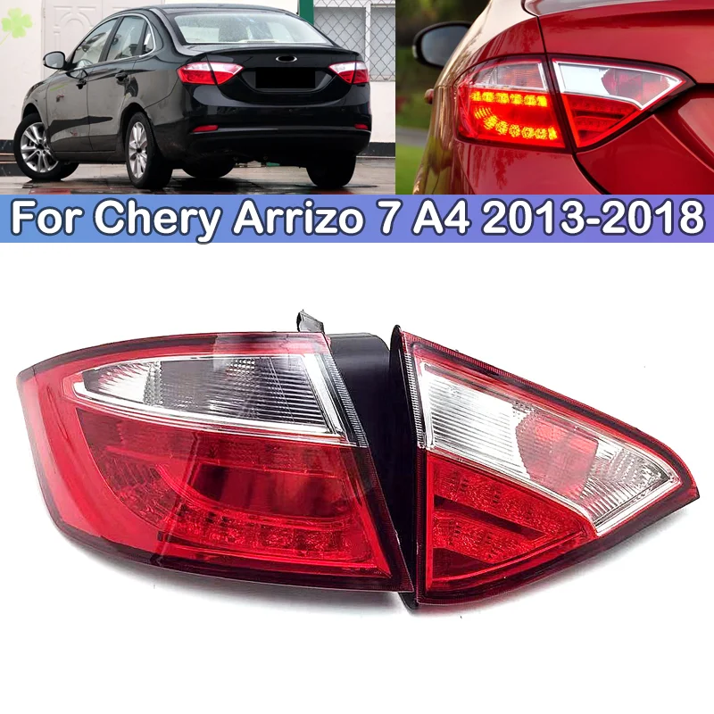 DCGO For Chery Arrizo 7 A4 2013 2014 2015 2016 2017 2018 Taillight Brake Light Rear bumper Taillights taillamps tail light