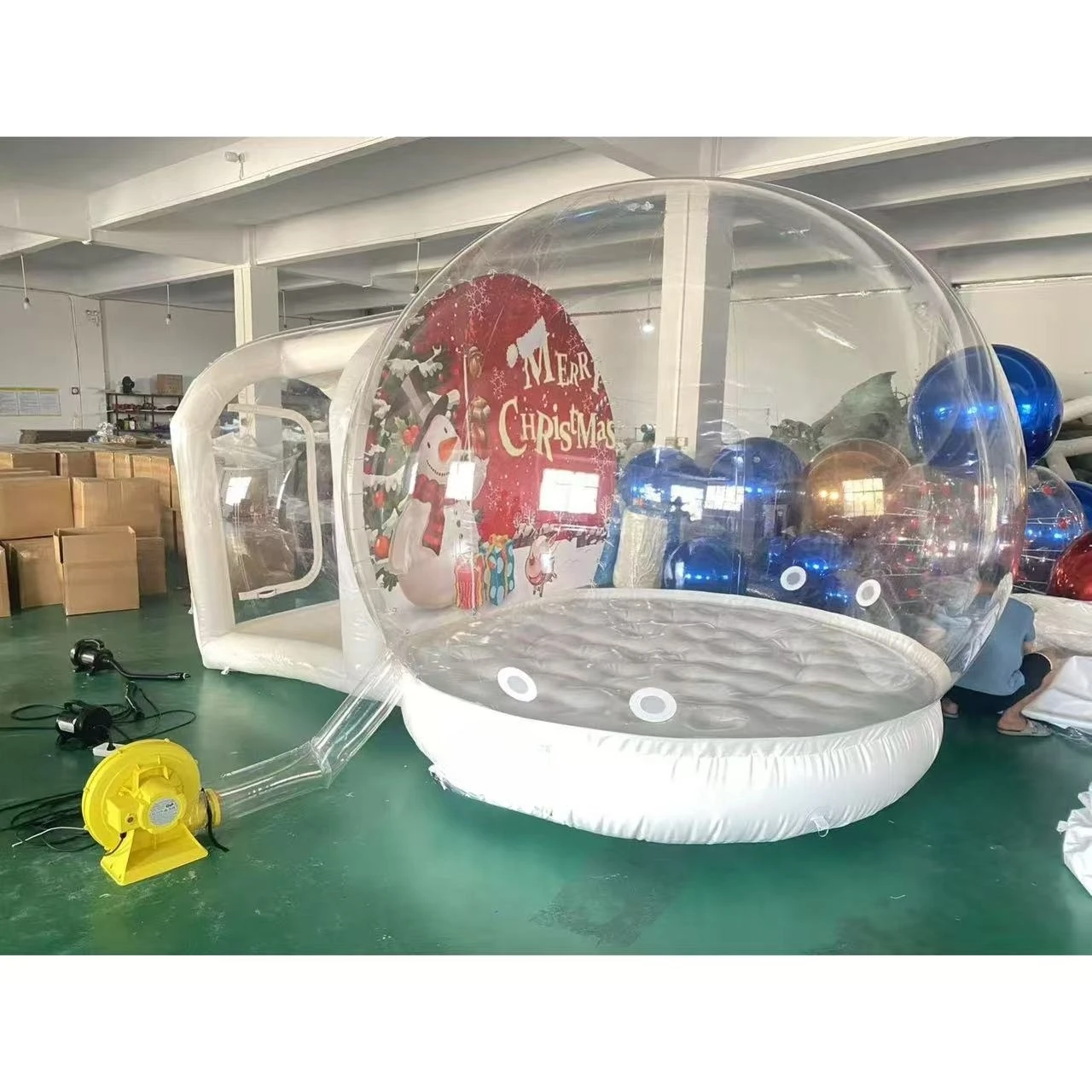 Manufacturer's hot-selling inflatable snowflake house inflatable bubble house inflatable transparent tent