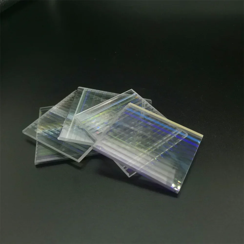 5pcs 32-37mm Defective Projector Prisms Rectangle Dichroic Prism Decorative Optical Glass for Decoration Art DIY Design Research