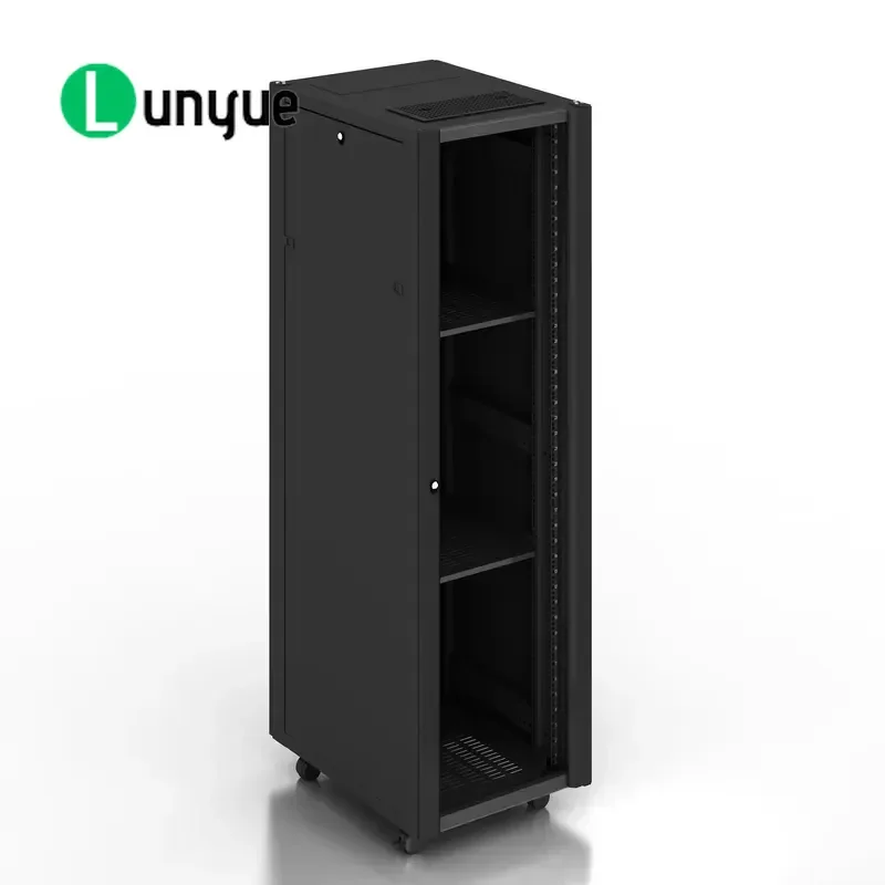 19 Inch Metal Computer Rack Server Cabinet Data Center Network Equipment Storage Shelf Heavy Duty Industrial Grade - view 6