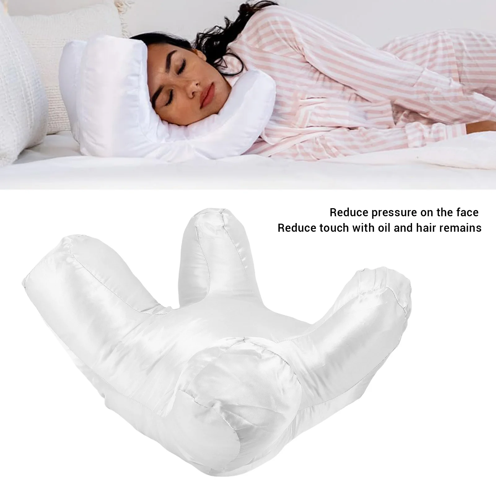 

Удобная подушка для лица Легкая мягкая поддерживающая подушка для лица вниз для сна на спине, живота, хлопок