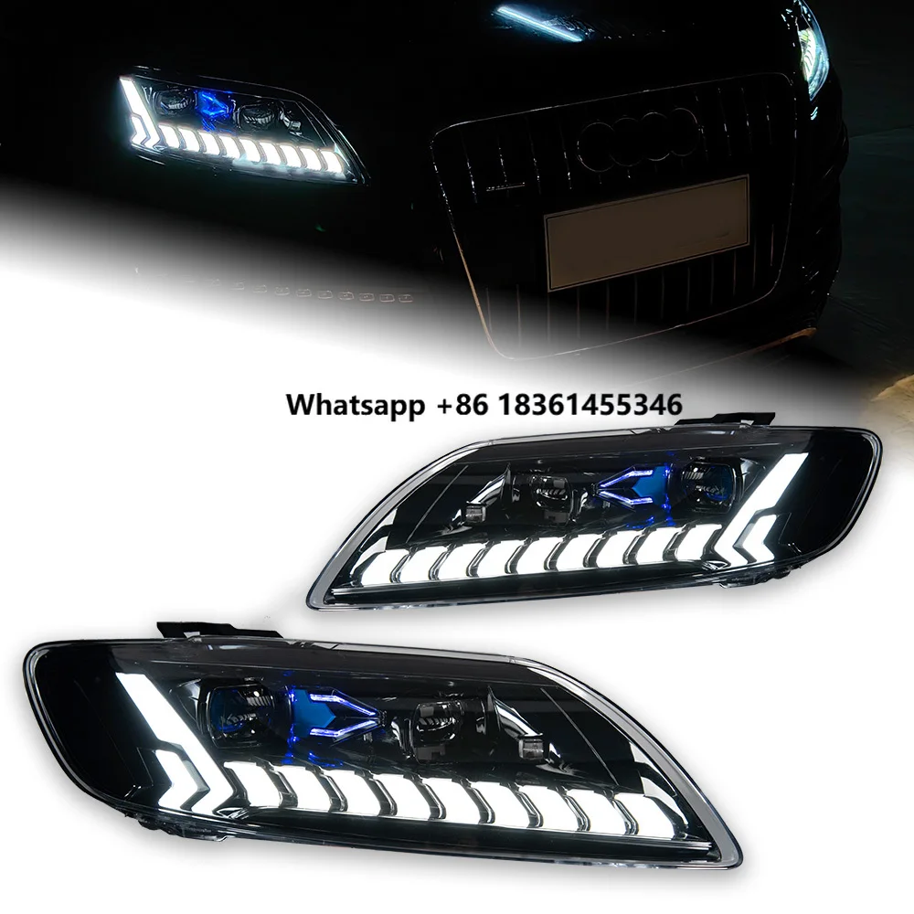 

Head Lamp for Q7 Headlights 2006-2015 Q7 LED Headlight Projector Lens DRL Animation Automotive Accessories