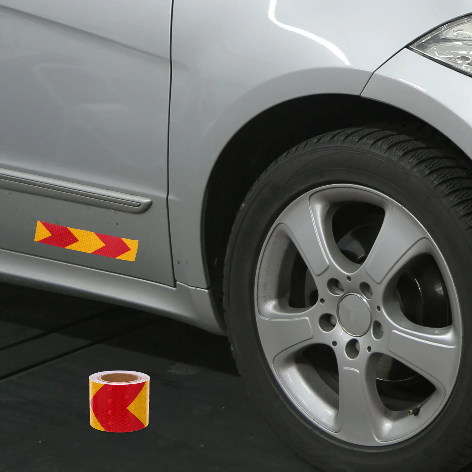 

Enhanced Reflective Stickers For Car Outdoor Safety Strip Automotive Diy Decal Trailer Accessories Adhesive Warning Tape
