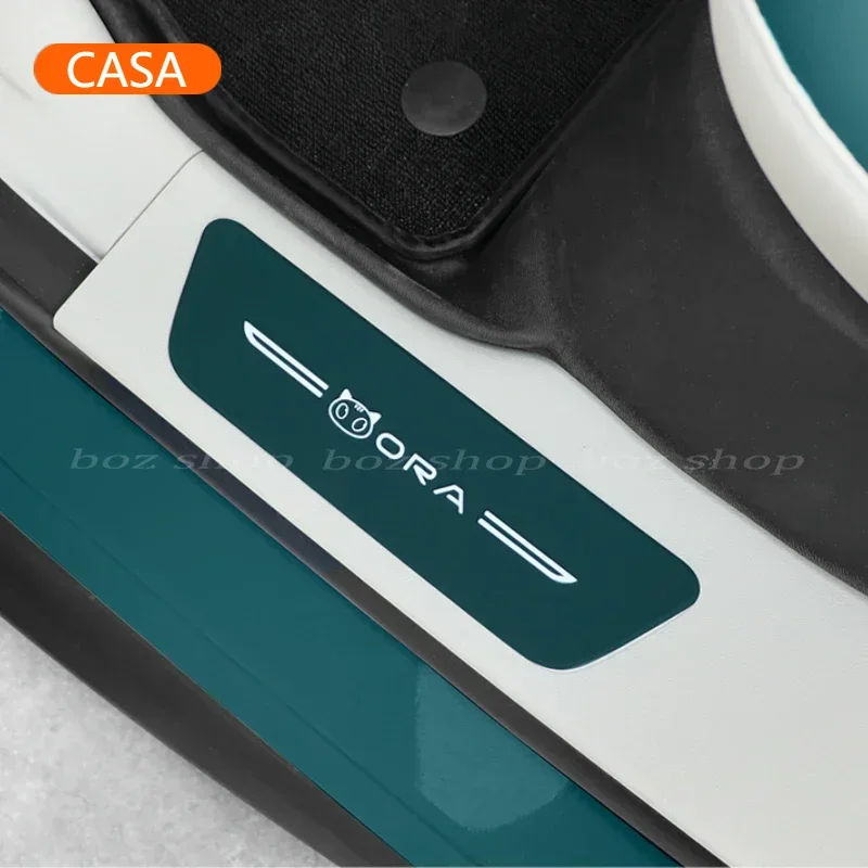 Car Door Anti-tread Strip For ORA 03 2023 2024 Threshold and Anti-stepping Strip GT Anti-kick Protective Sticker Car Accessories