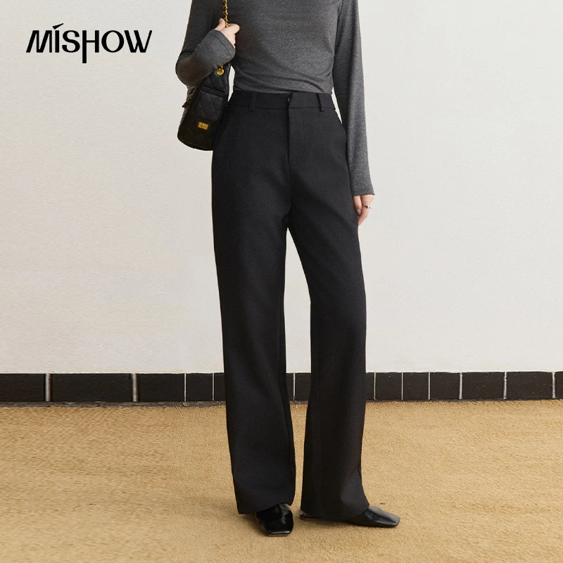 MISHOW Women's Tailored Trousers High Waist Slim Drapey Commuter Cigarette Pants 2026 Autumn New Versatile Clothing MXF47K2795