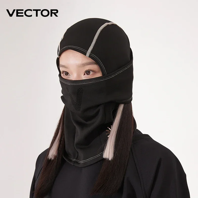 VECTOR Maschera da ciclismo invernale in pile termico Mantieni caldo Maschera da ciclismo antivento Passamontagna Maschera da sci Pesca Cappello da