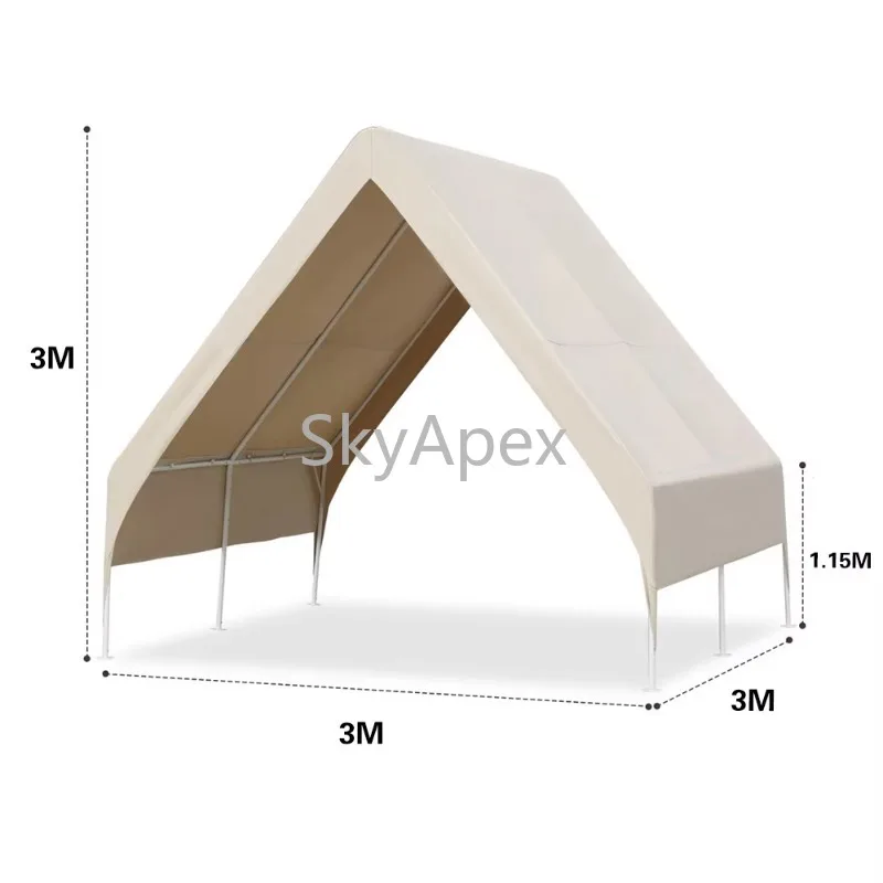 Outdoor Triangular Tent Cabin Simple Hut Sunshade Windproof Rainproof UV Resistant Heavy Duty Shelter  For Camping Dine Barbecue