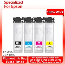 T9451 T9452 T9453 T9454 Pigment Ink Bag For Epson WorkForce Pro WF-C5290 C5790 C5210 C5710 Printer(European version)