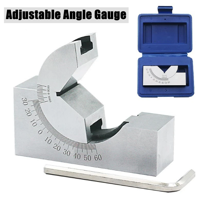 

Milling Machine Precision Parts Adjustable Pad 0/30/60 Angle Gauge Debugge V Block Angler Top Tool AP25 AP30 AP46 For Measuring