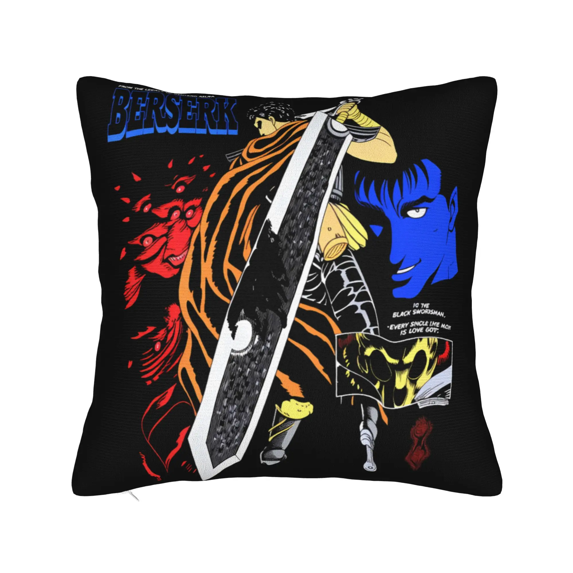 B-Berserks Pillow Case  Cute Funny Pillow Cover Comfy Pillowcases For Chair Sofa Home Decor