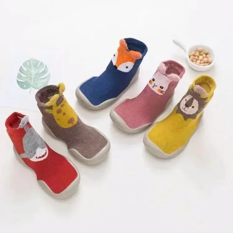 Spring and Fall Models of Children\'s Walking Shoes Floor Socks Infant Non-slip Soft Bottom Floor Shoes for Boys and Girls Indoor