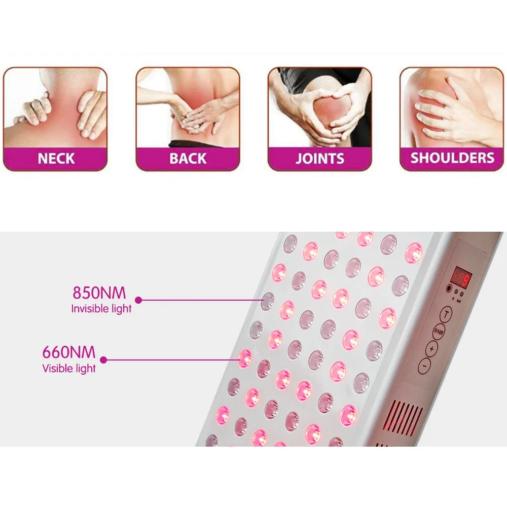 Hot sale 2022 red light therapy benefits TL100 850nm 660nm timer low EMF near infrared light therapy panel at home