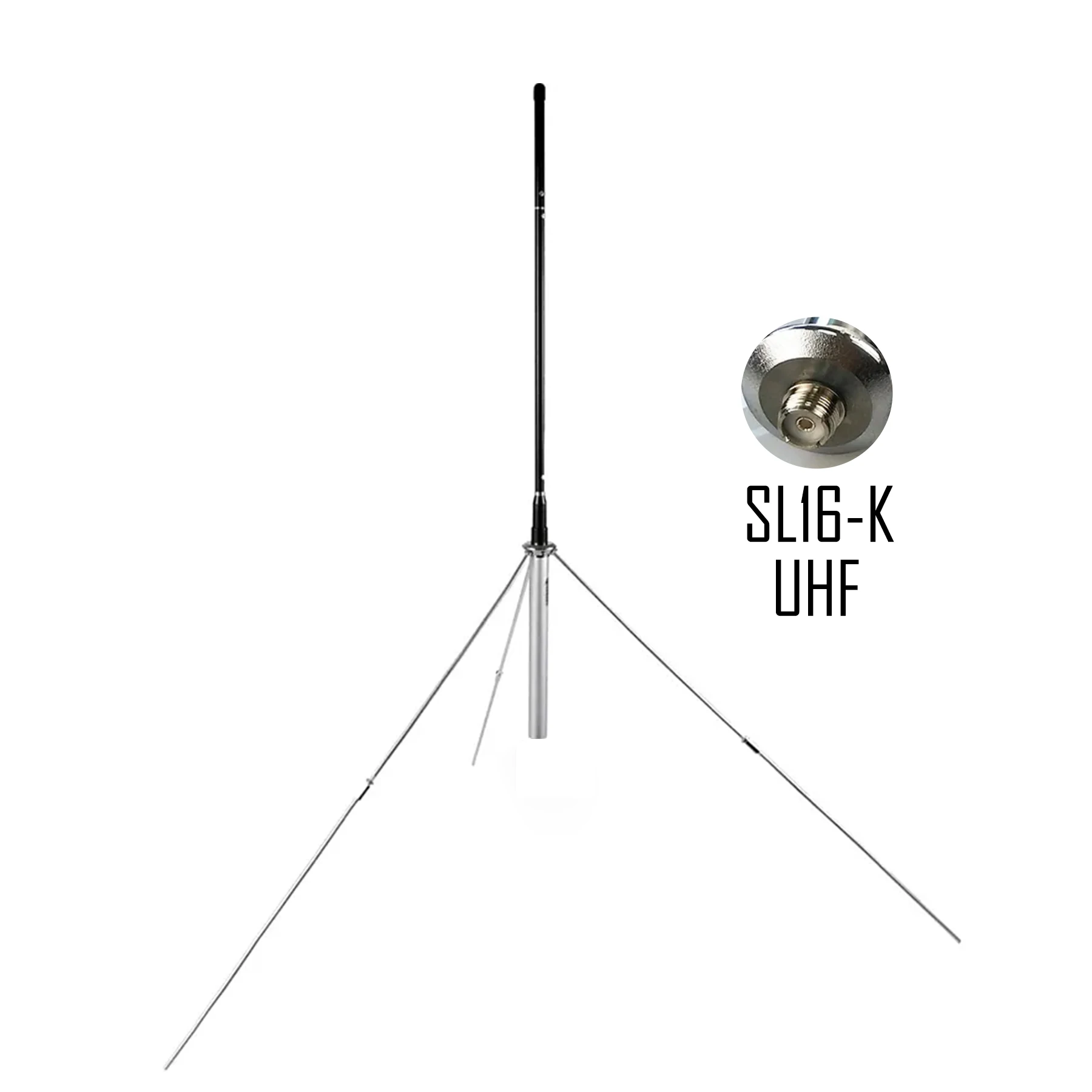 87-108MHz 1/4 Wavelength Dipole Antenna 3dbi Gain Vertical Aluminium Alloy GP100 Model FM Public Broadcasting Outdoor Yagi