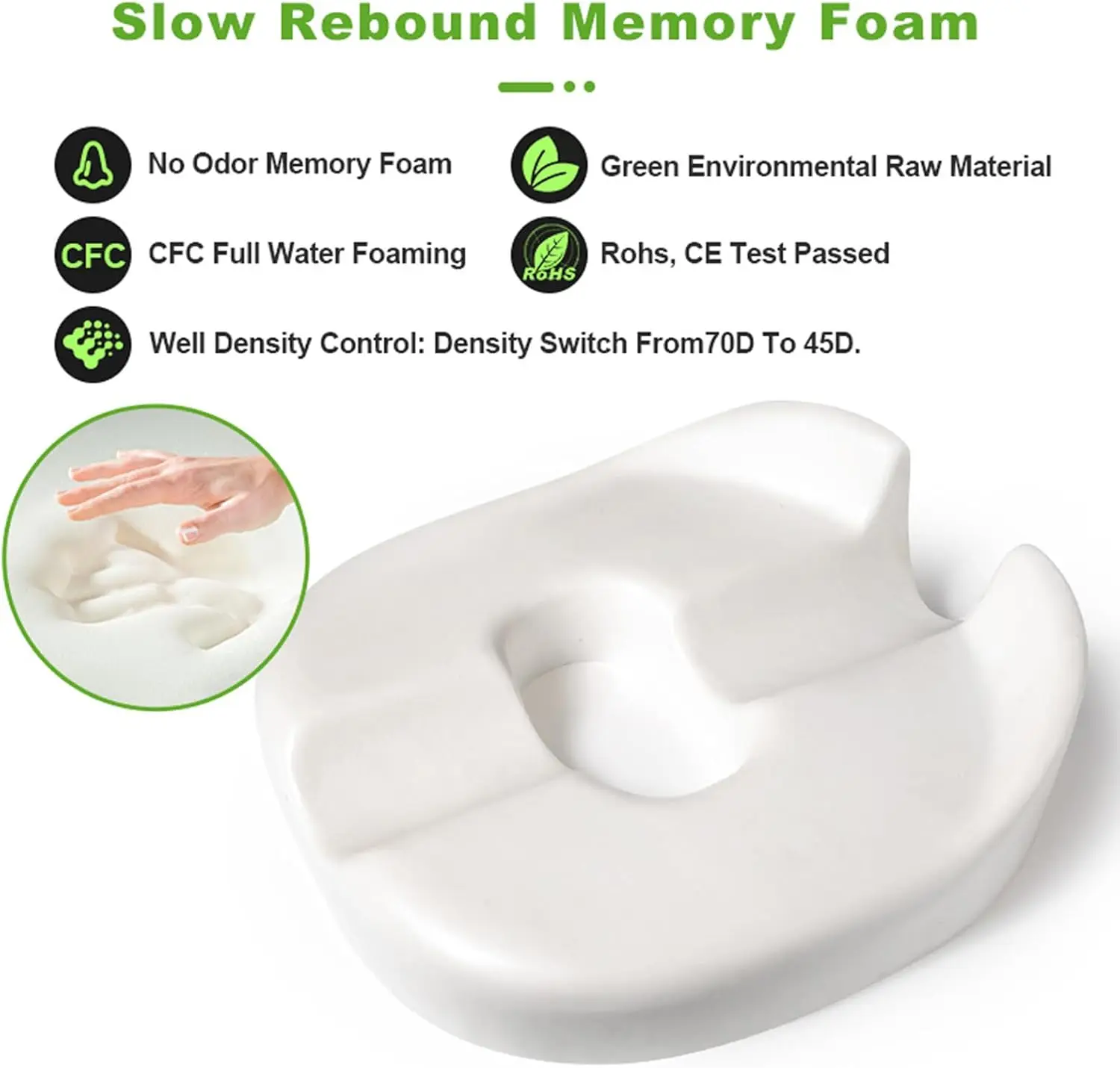 Donut Pillow Coccyx Car Seat Cushion image 3