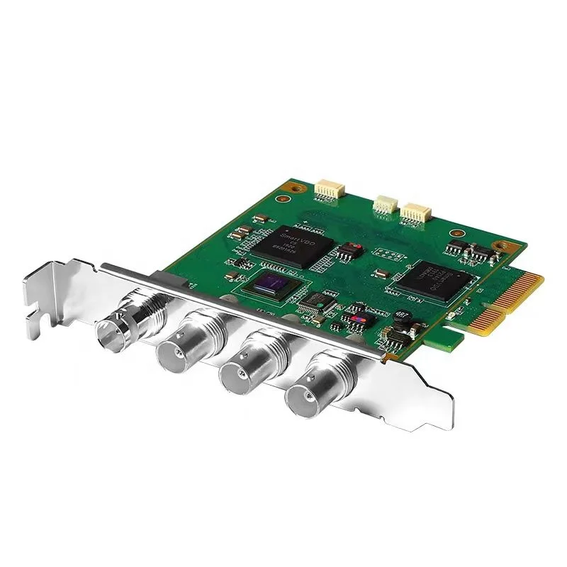 

1 CH 4K60 12G-SDI PCIe Video Capture Card Quad SDI PCIe Video Capture Card 4-Channel SDI Video Recorder for Multicam Live Stream