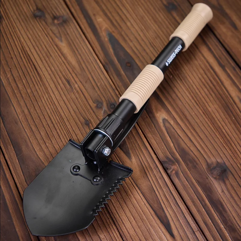 40 cm Outdoor portatile EDC multifunzione piccola pala pieghevole pala zappa strumento da pesca da campeggio