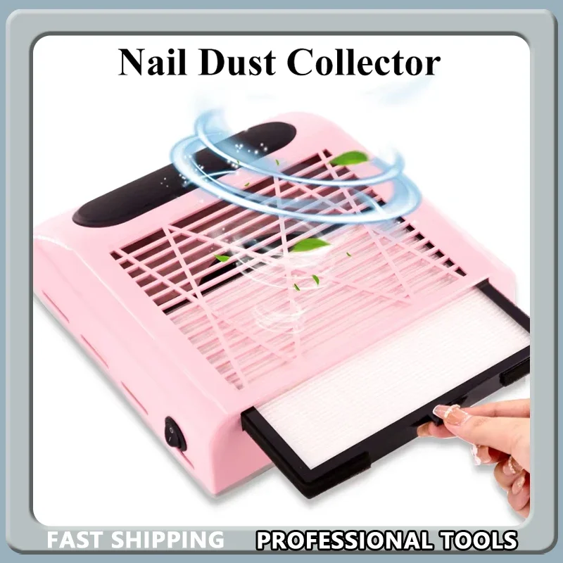 

Nail Dust Collector Manicure Machine Tools Strong Power Nail Vacuum Cleaner With Remove Filter Nail Extractor Fan Nail Art Tool