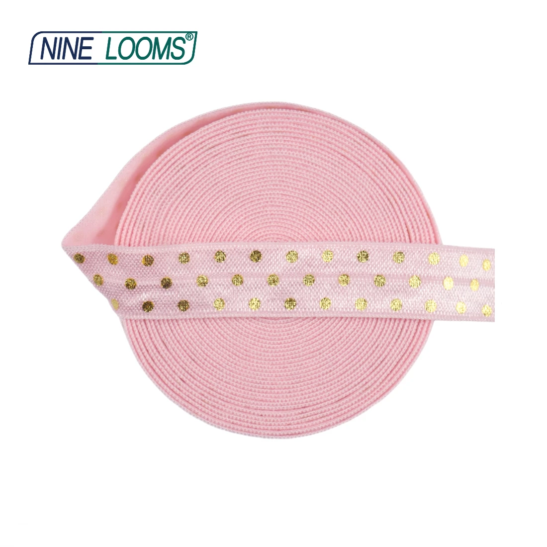 Neun Webstühle Folien druck über Gummibänder falten für 5/8 "15mm Leoparden Tupfen Spandex Bänder Haar gummi Stirnband Näh besatz 2 5 10 Yard – Detail 11