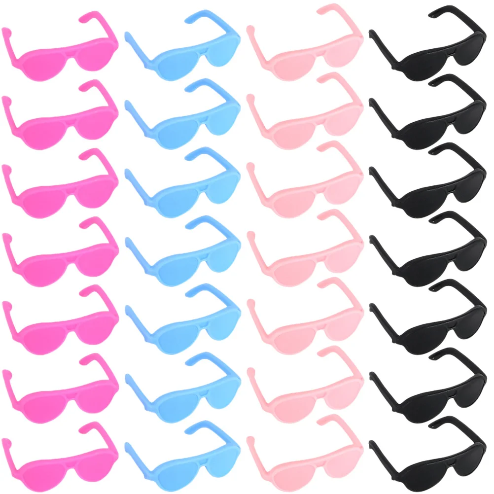 60 Pcs Infant Sunglasses Mini Dollhouse Accessories Dress up Baby Cute for Dolls Plastic Child