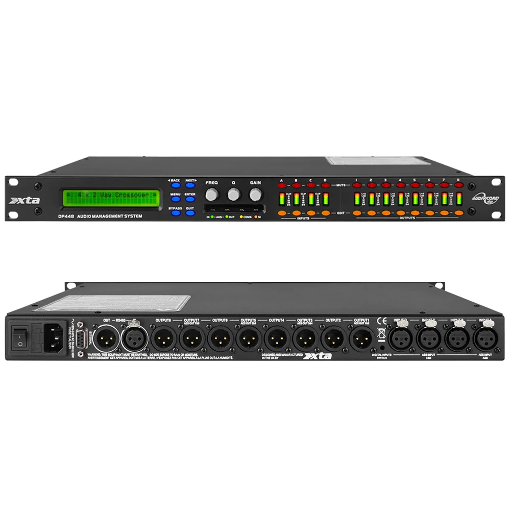 XTA 96kHz 4 In 8 Out Speaker Management Processor DP448 Professional Digital DSP Speaker Management System Processor