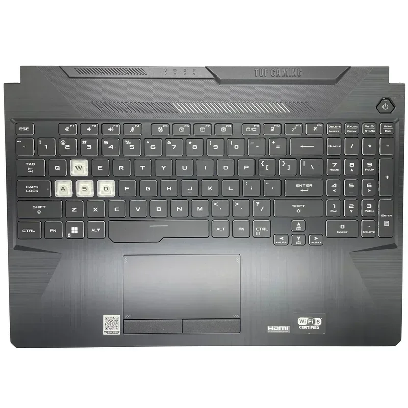 

NEW US Backlit Keyboard for Asus TUF Gaming 8 F15 FA506 FX506H fx506lu with air outlet cover GG