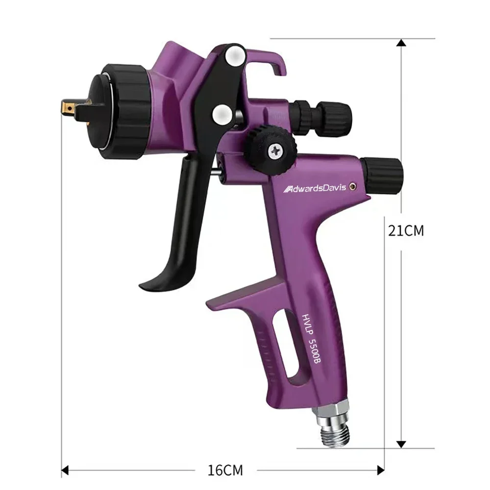 Imagem -03 - Pistola de Pulverização Manual de Alta Atomização Baixa Pressão Chapa Metálica Manutenção de Móveis Automotiva Proteção Ambiental 13 Xícara 600ml