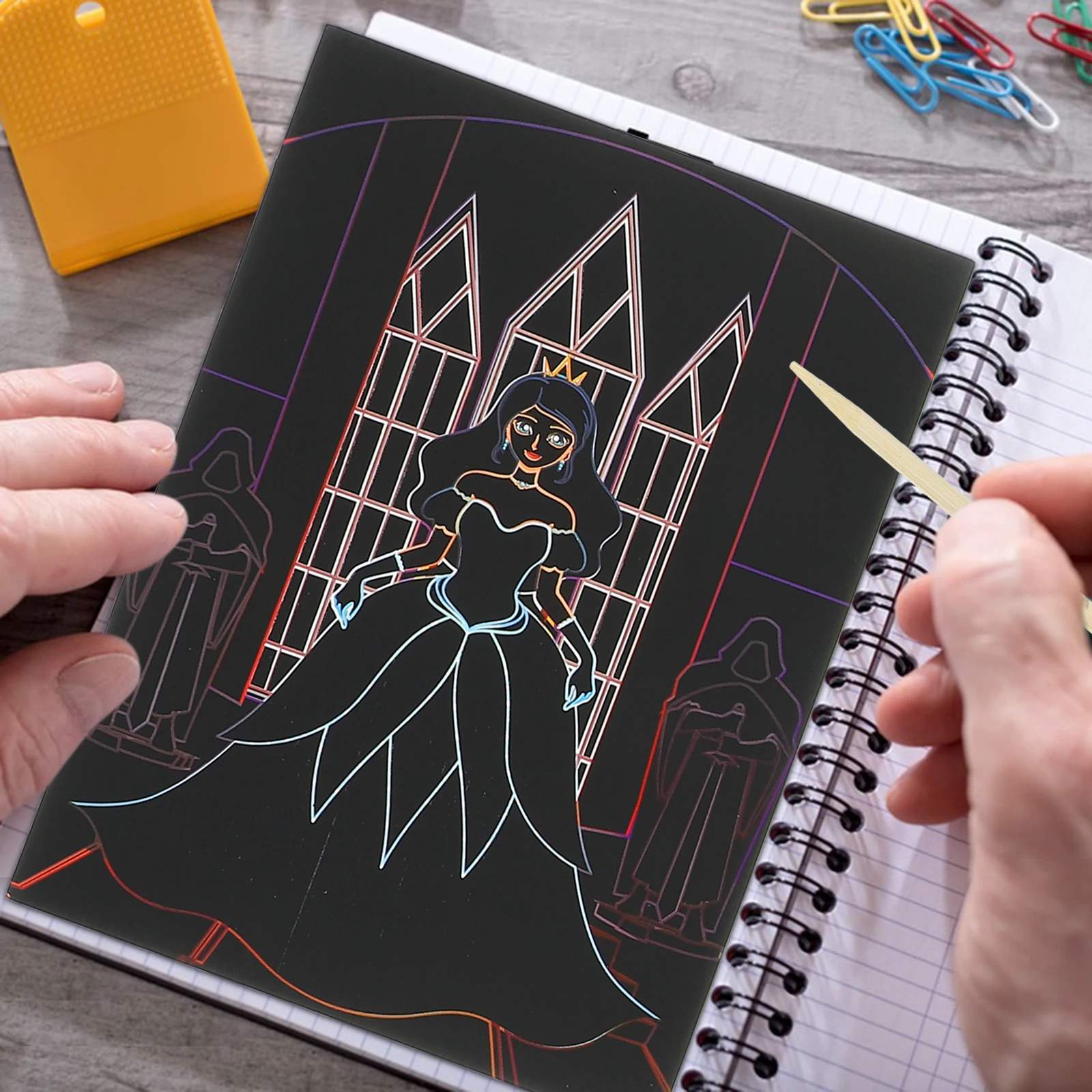 

1 set 1 Set Scratch Drawing Kids Delicate Children Educational Craft Creative Fun Diy Hand-Eye Coordination Learning Tool Home