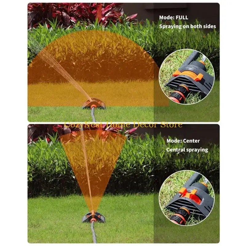 92MF High Performances Oscillating Garden Sprinkler with Clog Resistant Nozzles and Stability Base