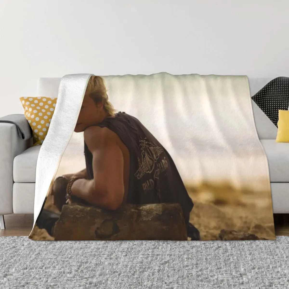 

Rudy Pankow 002318 Anime Knee Blanket birthday gift comfort warm soft blankets for winter Throw Blanket