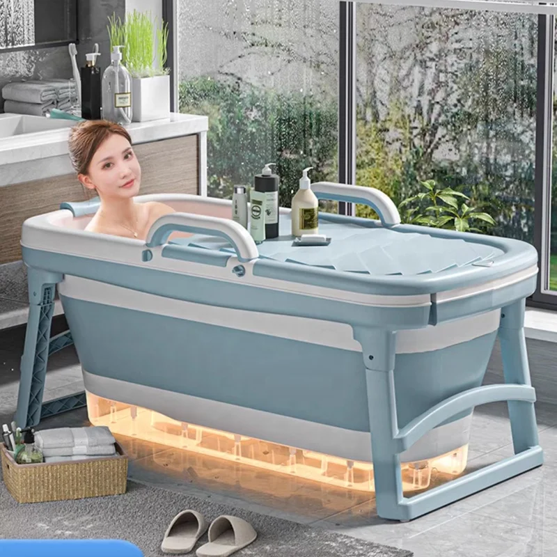 

Automatic heating tub Foldable soaking tub adult bathtub constant temperature bath tub household bathtub