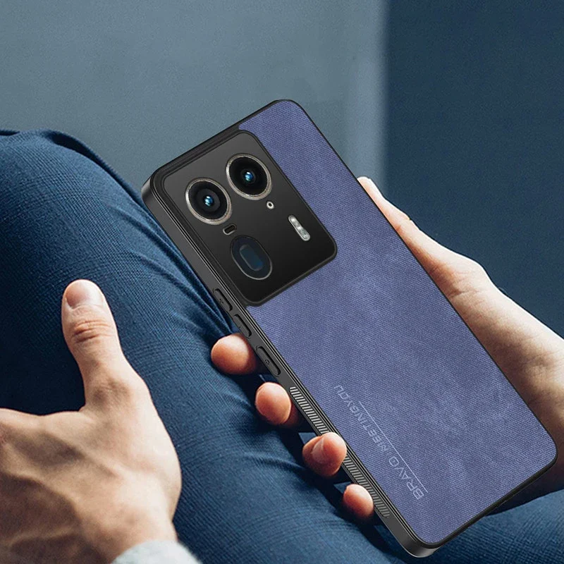 Leather Case for Motorola Edge 50 Ultra Fusion Moto X50 Ultra Edge 40 Neo 30 G54 G84 Fibre Silicone Protection Hard Phone Cover image 4