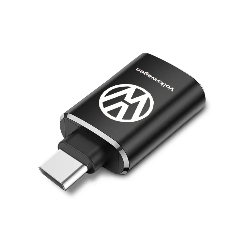 Car Usb Type C Cable Converter Charging Adapter Accessories For Volkswagen Magotan Sagitar Golf-4 Magotan Polaris Rline Scirocco