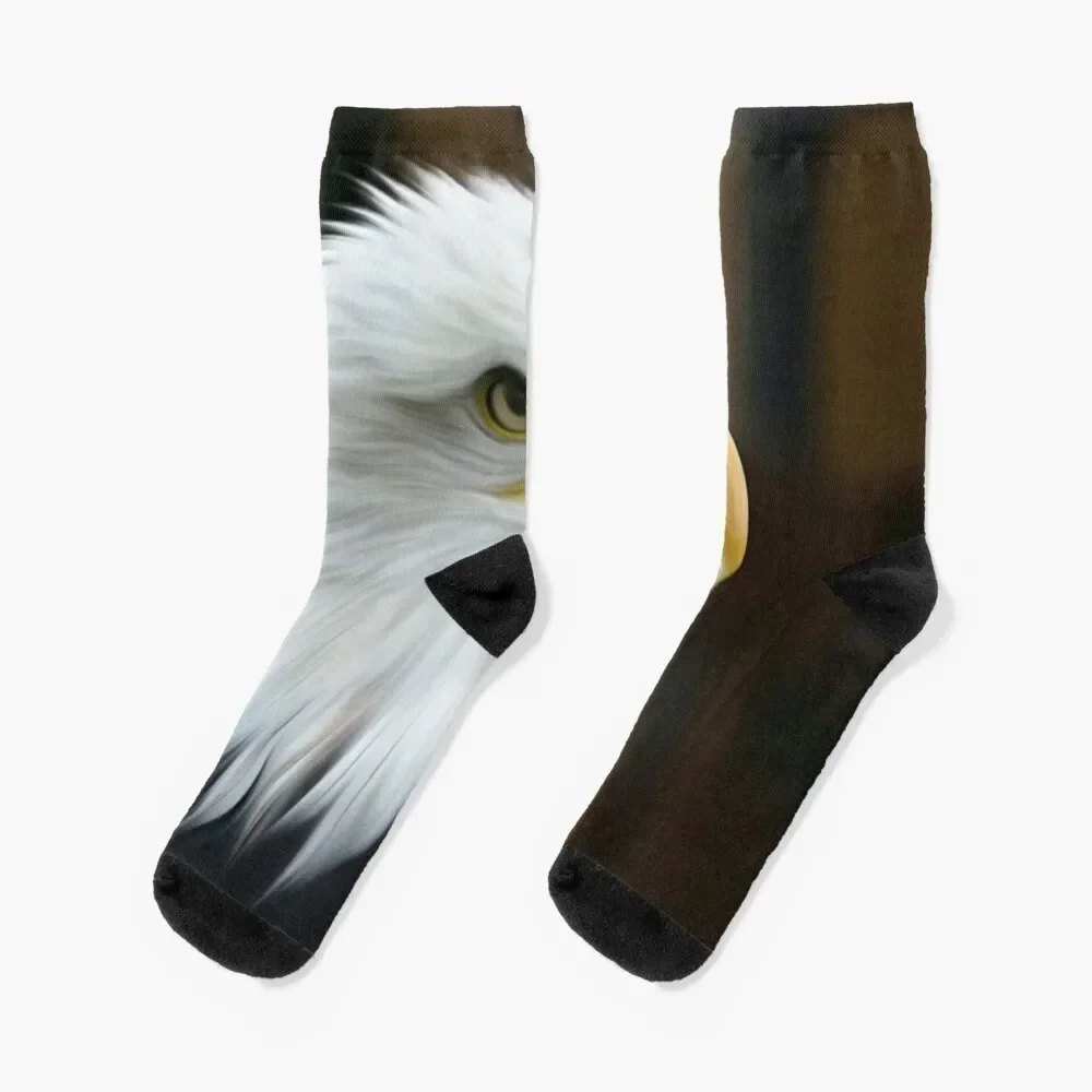 

Bald Eagle Painting Socks Crossfit snow golf Woman Socks Men's