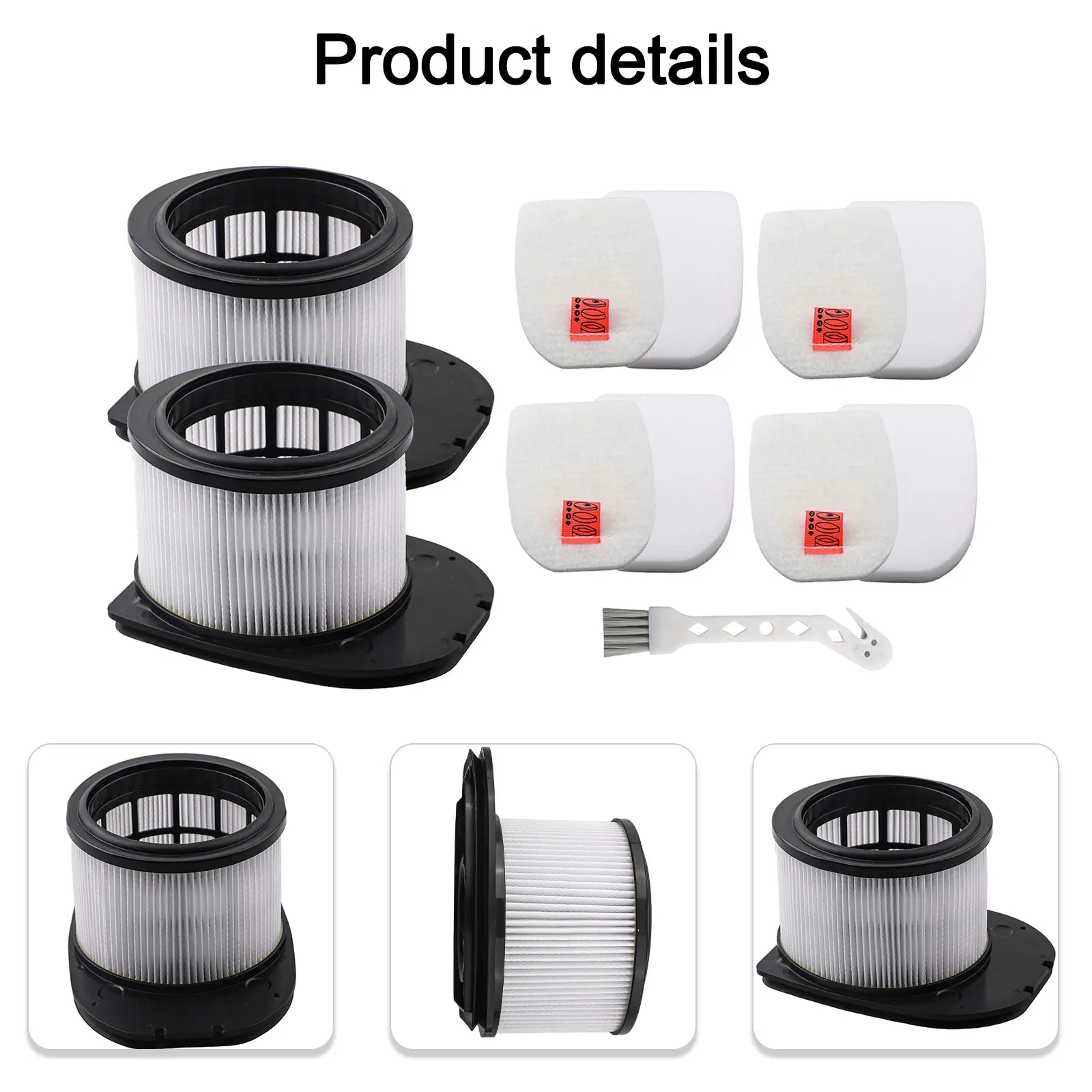 

Conveniently Designed Filter Set for Shark Cordless Vacuums Compatible with Series Ikz400 Ikz420 Ikz40uk Including a Handy Brush