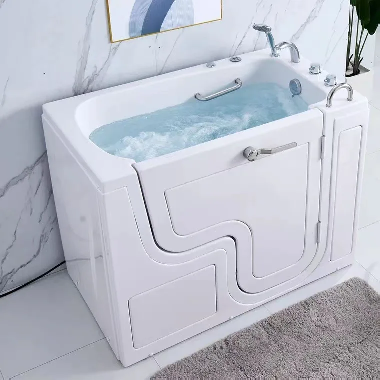 Open door acrylic bathtub walk-in side surfing insulated bathtub with constant temperature bathtub