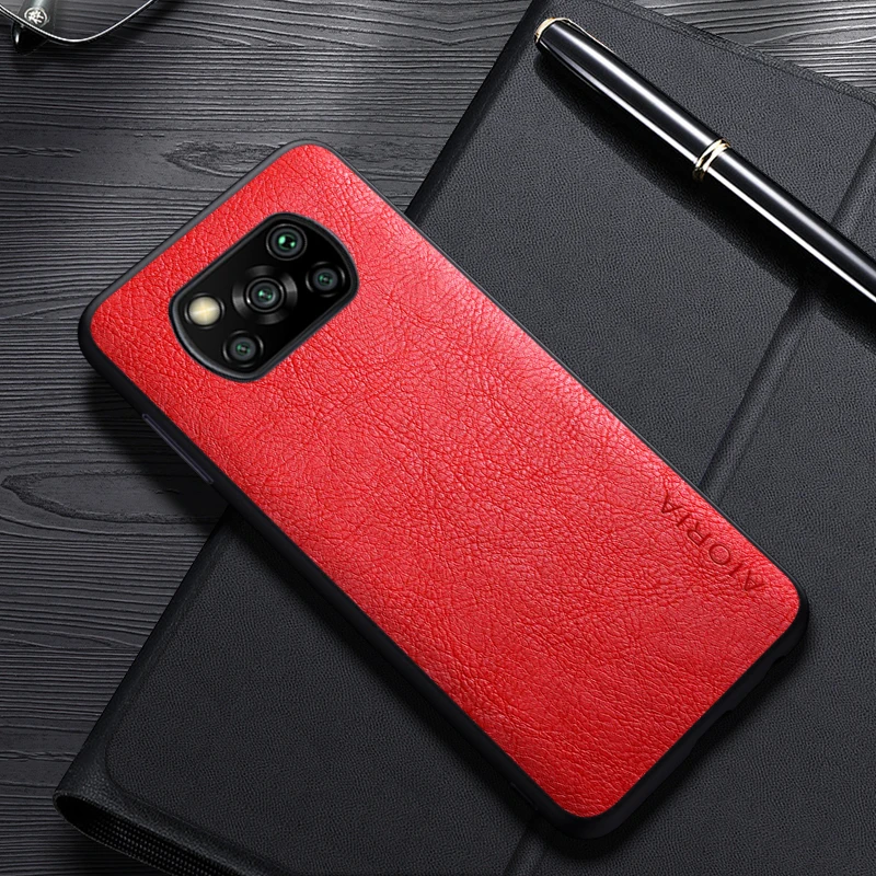 Case For Xiaomi Poco X3 Pro GT Simple Design Luxury Leather Business Cover For Poco X3 NFC Case